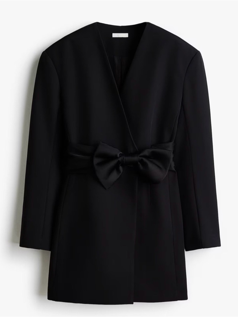 H&M bow-detail blazer dress size XS workwear